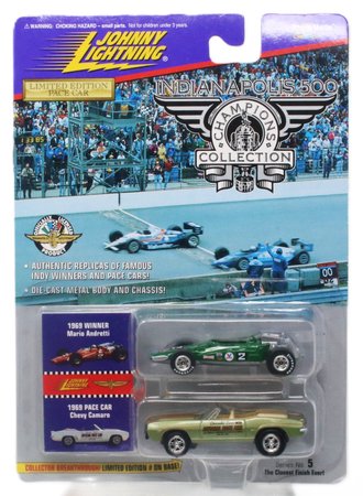 1:64 Indianapolis 500 - 1969 Chevy Camaro Pace Car & Indy Car "Mario Andretti"