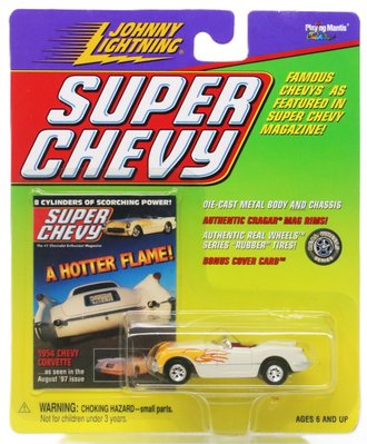 1:64 Super Chevy - 1954 Corvette Convertible (White)