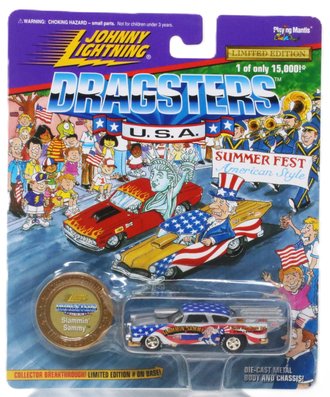 1:64 Dragsters U.S.A - Slammin Sammy (Red/White/Blue/Silver)