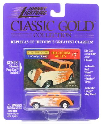 1:64 Classic Gold - 1933 Custom Willy's (Orange/White)