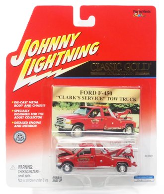 1:64 Classic Gold - Ford F-450 Tow Truck "Clark's Serivce"