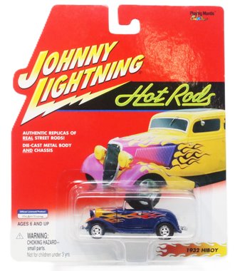 1:64 Hot Rods - 1932 Hiboy (Blue w/Flames)