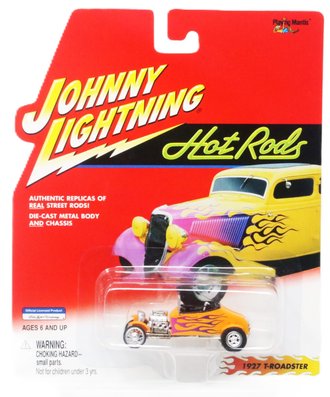 1:64 Hot Rods - 1927 T-Roadster (Orange w/Purple Flames)