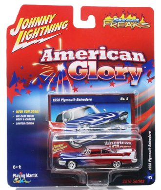 1:64 Street Freaks - 1958 Plymouth Belvedere (Red/Blue/White)