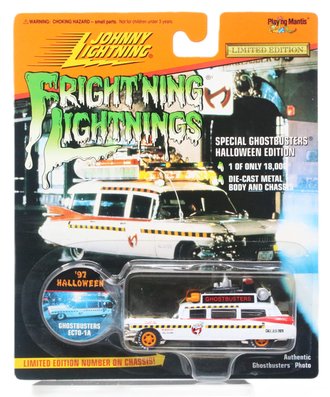 1:64 Frightning Lightnings - Ghostbusters Ecto-1A "Halloween 1997 Edition" (Orange Wheels)