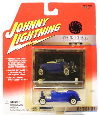 1:64 Photo Design Art Cars - 1934 Ford Highboy (Blue) ***Blister Card Crease***