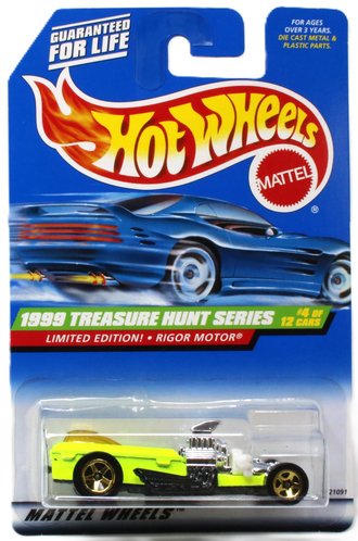Treasure Hunt 1:64 Rigor Motor (Neon Yellow)