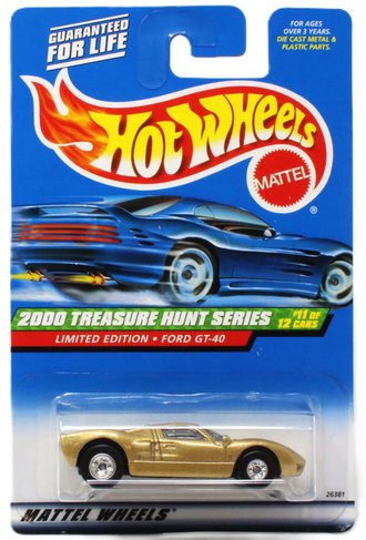Treasure Hunt 1:64 Ford GT-40 (Metalflake Gold)