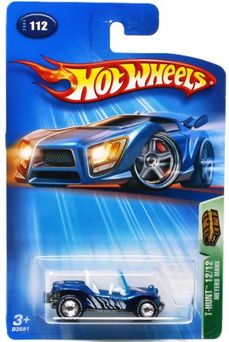 Treasure Hunt 1:64 Meyers Manx (Metallic Blue) w/Real Rider Tires