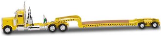 Peterbilt 388 Day Cab w/Rackley Lowboy (Yellow)