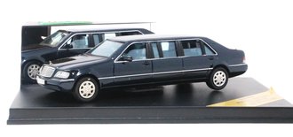 1:43 Mercedes-Benz 600L Limousine (Dark Metallic Grey)