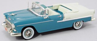 1:43 1955 Chevy Bel Air Convertible (Turquoise/India Ivory)