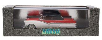 1:43 1956 Ford Fairlane Closed Convertible (Red/Black)