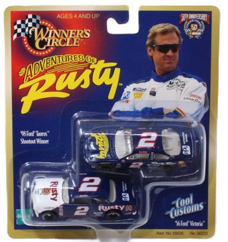 1:64 Rusty Wallace #2 1998 Ford Taurus Stock Car & Custom 1956 Ford Victoria 1:64 Rusty Wallace #2 1998 Ford Taurus Stock Car & Custom 1956 Ford Victoria