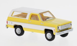 1:87 1975 Chevrolet K5 Blazer (Yellow/White)