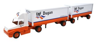 International 8300 Day Cab Single-Axle w/Pup Trailers (2) "USF Dugan" International 8300 Day Cab Single-Axle w/Pup Trailers (2) "USF Dugan"