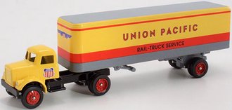 White 9000 Tractor Day Cab w/Van Trailer "Union Pacific"