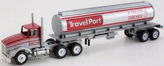 Kenworth Tractor w/Tanker Trailer "Travel Port - Super Red Diesel" Kenworth Tractor w/Tanker Trailer "Travel Port - Super Red Diesel"