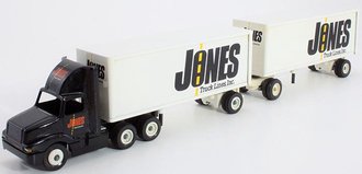 International 8300 Tractor w/Pup Trailers (2) "Jones Truck Lines, Inc." International 8300 Tractor w/Pup Trailers (2) "Jones Truck Lines, Inc."