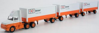 International 8300 Tractor w/Triple Pup Trailers (3) "TNT - United Truck Lines" International 8300 Tractor w/Triple Pup Trailers (3) "TNT - United Truck Lines"
