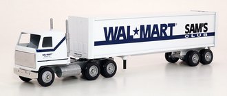 Mack Ultra-Liner COE Sleeper w/Van Trailer "Walmart - Sam's Club"