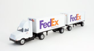 International 8300 Day Cab w/Double Pup Trailers (2) "FedEx Express" International 8300 Day Cab w/Double Pup Trailers (2) "FedEx Express"