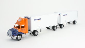 International 8300 Day Cab w/Double Pup Trailers (2) "Roadway #48062"