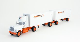 Ford 9000 Day Cab w/Double Pup Trailers (2) "CCX - Con-Way Central Express"