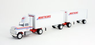 Ford 9000 Day Cab w/Double Pup Trailers (2) "Watkins"