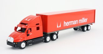 Kenworth T2000 High-Roof Sleeper w/Van Trailer "Herman Miller" Kenworth T2000 High-Roof Sleeper w/Van Trailer "Herman Miller"