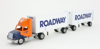 International 8300 Day Cab w/Double Pup Trailers (2) "Roadway #834200" International 8300 Day Cab w/Double Pup Trailers (2) "Roadway #834200"