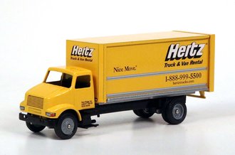 International 4100 Box Delivery Truck "Hertz Truck and Van Rental"