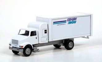 International 4100 Sleeper Box Delivery Truck "Con-WayTransportation - Con-Way Now"