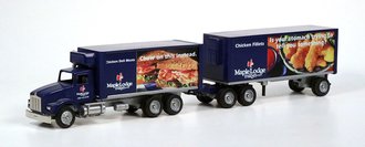 Kenworth T800 Refrigerated Box Delivery Truck w/Refrigerated Pup Trailer "Maple Lodge Farms" Kenworth T800 Refrigerated Box Delivery Truck w/Refrigerated Pup Trailer "Maple Lodge Farms"