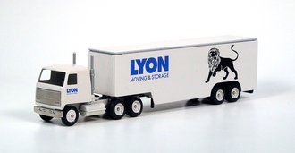 Mack Ultra-Liner COE Sleeper w/40' Moving Van Trailer "Lyon Moving & Storage"