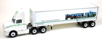 International 8300 Day Cab w/Van Trailer "Burlington Northern Railroad - Portland" International 8300 Day Cab w/Van Trailer "Burlington Northern Railroad - Portland"