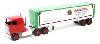 Mack Ultra-Liner COE Sleeper w/Van Trailer "Garosi Bros. - Collectibles & Flea Market"