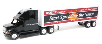 Sterling SilverStar Sleeper w/Van Trailer "WXXI-TV Auction" (Black/White)