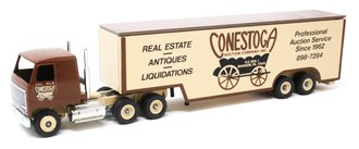Mack Ultra-Liner COE Sleeper w/Dropdeck Trailer "Conestoga Auction Company"