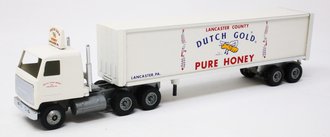 Mack Ultra-Liner COE Sleeper w/Van Trailer "Dutch Gold Pure Honey"