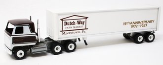 Mack Ultra-Liner COE Sleeper w/Van Trailer "Dutch Way Farm Market - 15th Anniversary"