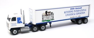 Mack Ultra-Liner COE Sleeper w/Van Trailer "Pennsylvania Livestock Assoc. - 35th Annual Expo"