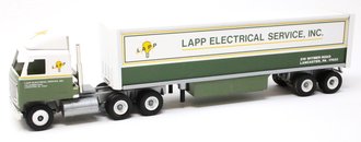 Mack Ultra-Liner COE Sleeper w/Van Trailer (Tool Boxes) "LAPP Electrical Service, Inc."