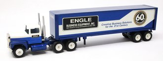 Ford 9000 Day Cab w/Van Trailer "Engle Business Equipment - 60th Anniversary"