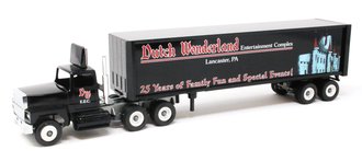 Ford 9000 Day Cab w/Van Trailer "Dutch Wonderland Entertainment Complex - 25 Years"