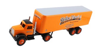 Yellow Transit Conventional Cab w/40' Trailer