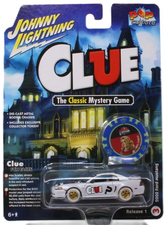 White Lightning 1:64 Modern Clue 2000 Ford Mustang "Miss Scarlet"