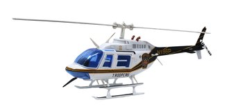 Bell Jet Ranger III Helicopter "Pennsylvania State Police" (Black/White)