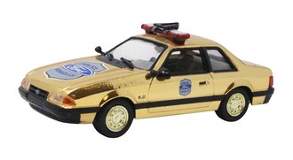 1991 Ford Mustang Police Car (Gold Plated)