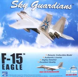 McDonnell Douglas F-15C Eagle USAF 419th TFW, 318th FIS Green Dragons, #76-0111, McChord AFB, WA